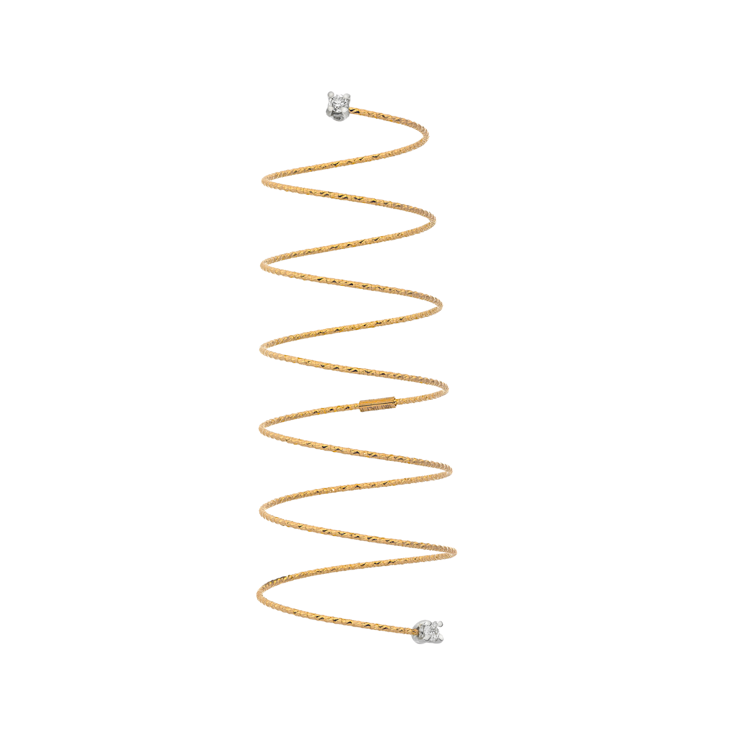 ANELLO SILENZIO SPIRALE ORO E DIAMANTI - Tangredi Gioielleria