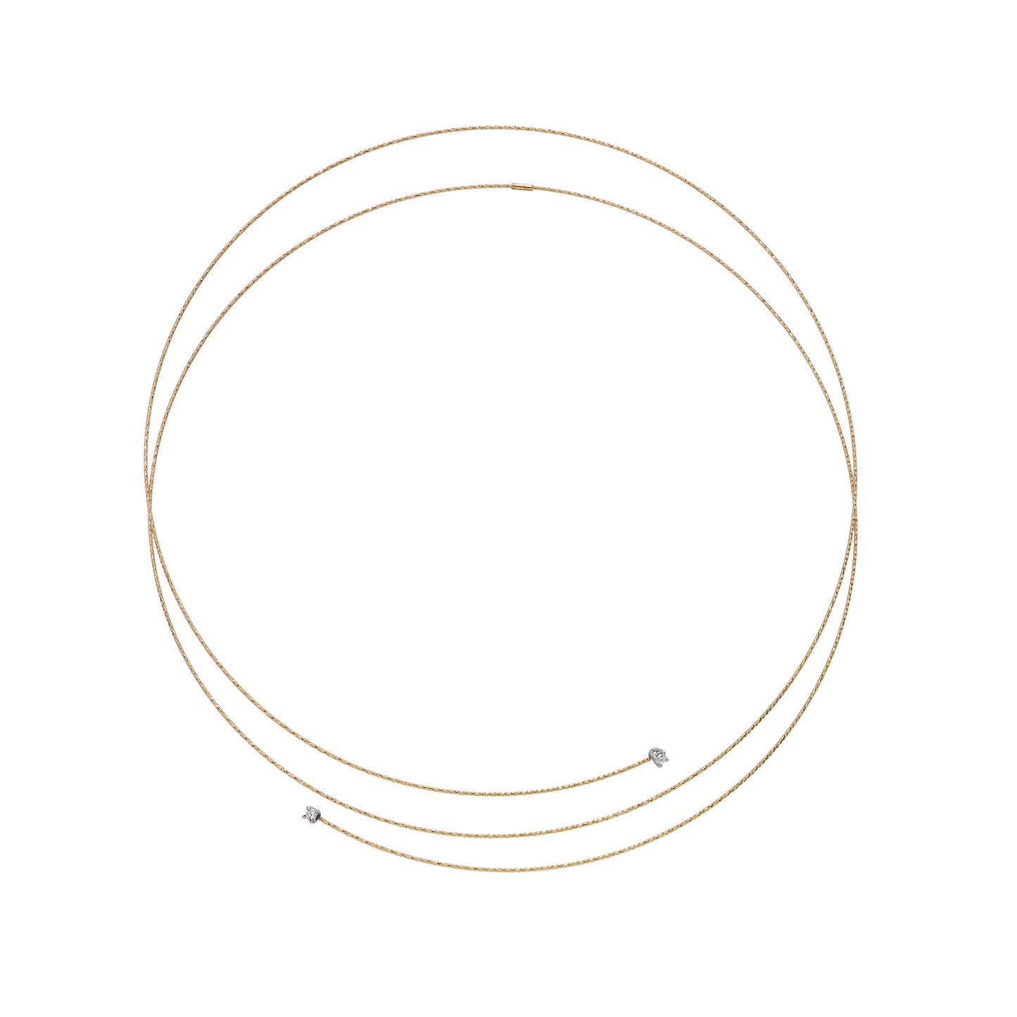 COLLANA SILENZIO ORO E DIAMANTI - Tangredi Gioielleria