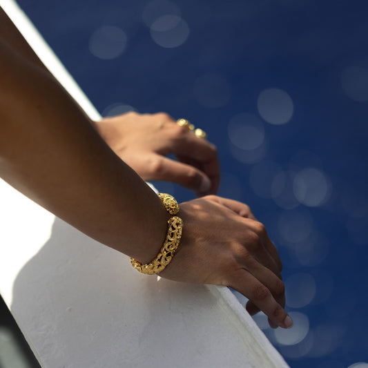 BRACCIALE CONTRARIÉ DORATO - Tangredi Gioielleria