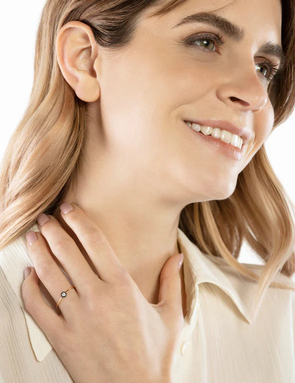 ANELLO SOLITARIO ORO E DIAMANTE