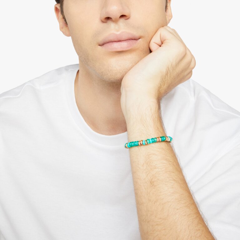 BRACCIALE RONDELLE ARGENTO E PLASTICA RICICLATA - Tangredi Gioielleria