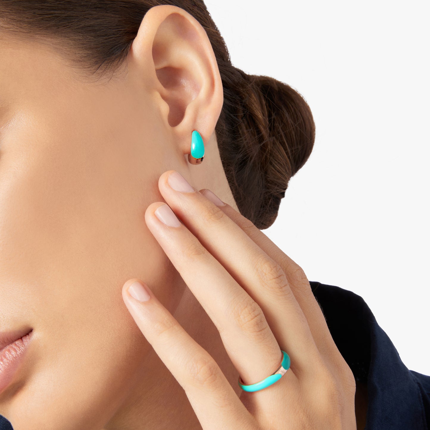 ORECCHINO RONDELLE TURCHESE - Tangredi Gioielleria