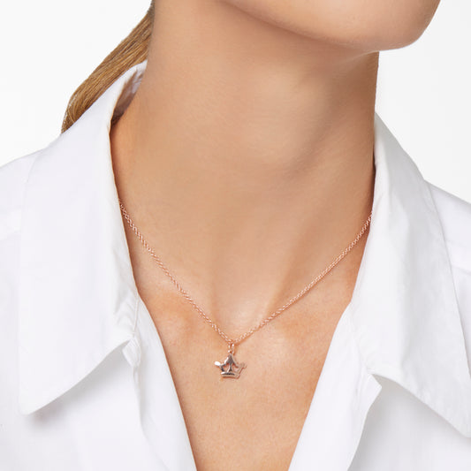 CIONDOLO CORONA ORO ROSA - Tangredi Gioielleria