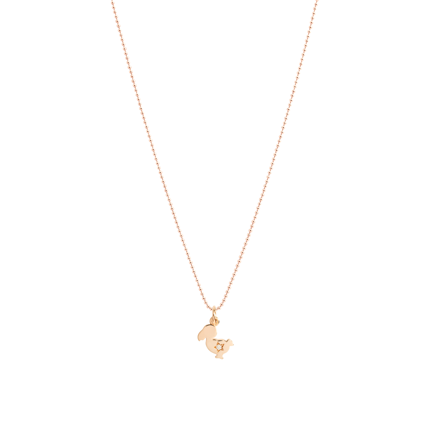 CIONDOLO DODO JUNIOR ORO ROSA E DIAMANTE - Tangredi Gioielleria