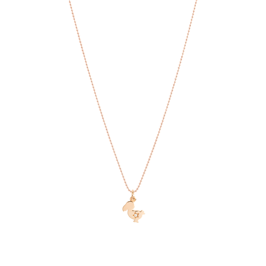 CIONDOLO DODO JUNIOR ORO ROSA E DIAMANTE - Tangredi Gioielleria