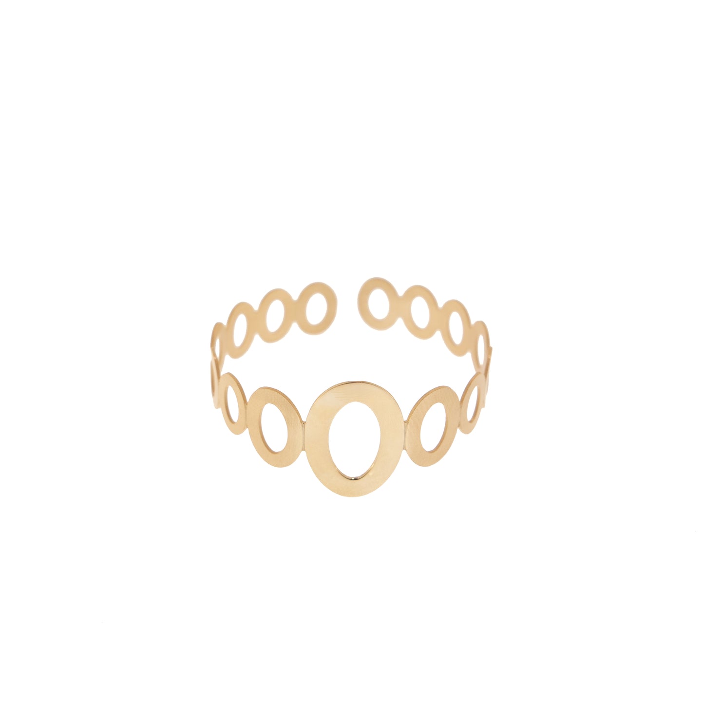 BRACCIALE SABBIATO SCHIAVA VINTAGE MAGLIE OVALI - Tangredi Gioielleria