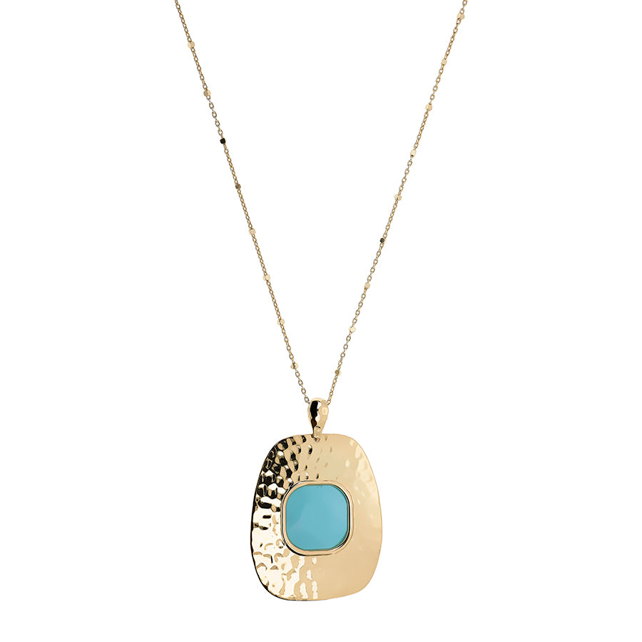 COLLANA NUOVA RETRO' CON PASTA DI TURCHESE - Tangredi Gioielleria