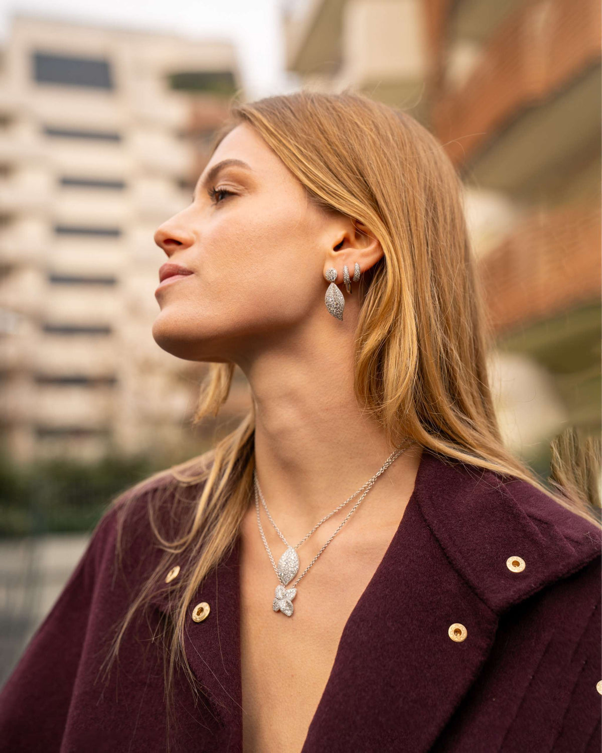 COLLANA FOGLIA PENDENTE DORATA - Tangredi Gioielleria