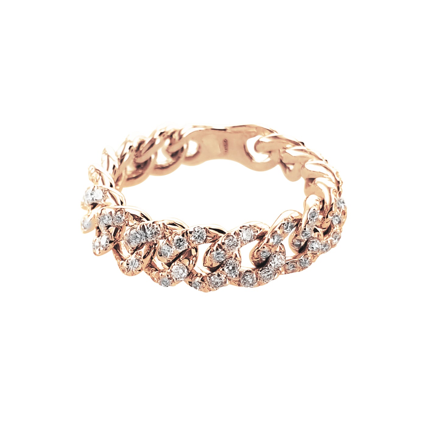 ANELLO GROUMETTE ORO ROSA E DIAMANTI - Tangredi Gioielleria
