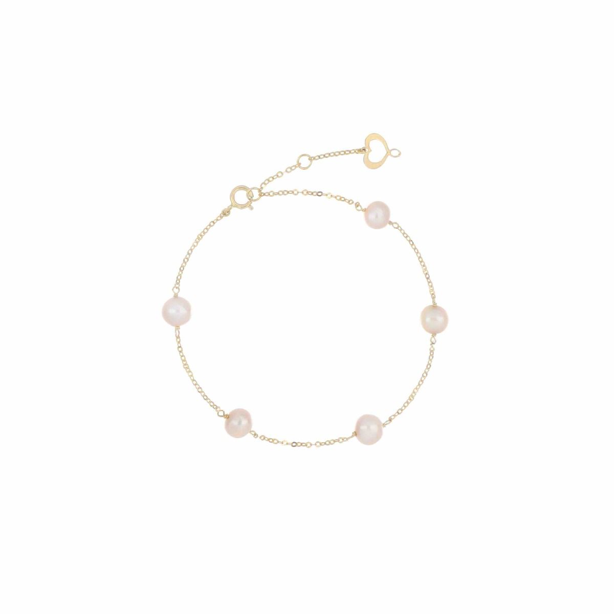 BRACCIALE PERLE ROSA - Tangredi Gioielleria