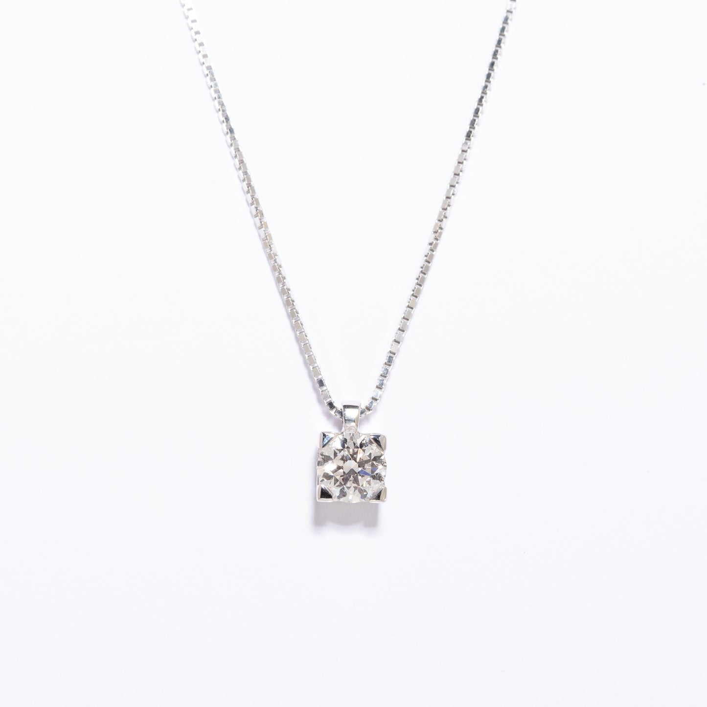 COLLANA ORO BIANCO E DIAMANTE