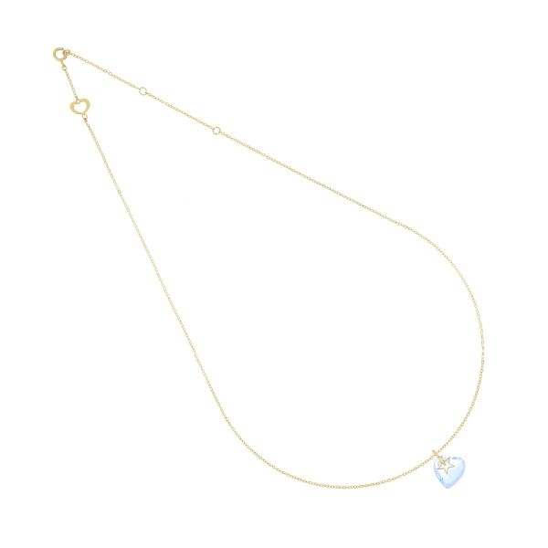 GIROCOLLO BATTITO CUORE AZZURRO - Tangredi Gioielleria