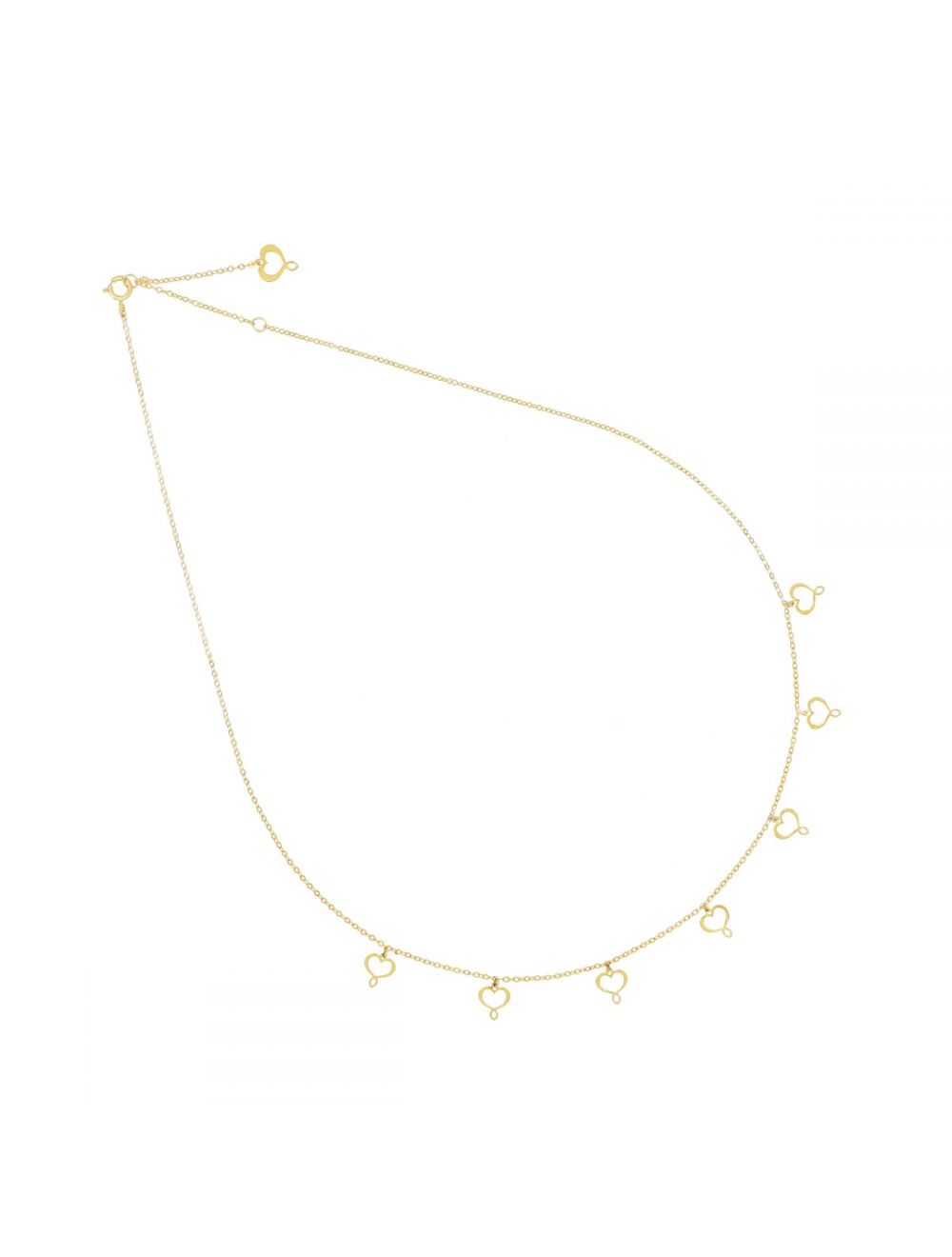 GIROCOLLO SETTE CUORI MAMAN PENDENTI - Tangredi Gioielleria