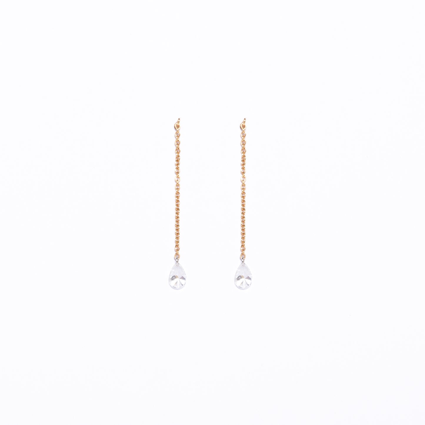 ORECCHINI AGO ORO ROSA E DIAMANTI