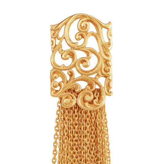 ORECCHINI A CASCATA DORATI - Tangredi Gioielleria