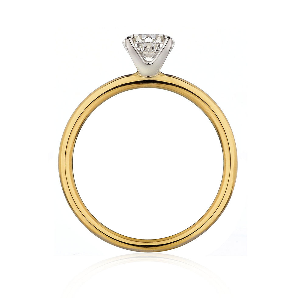 ANELLO SOLITARIO ORO E DIAMANTE - Tangredi Gioielleria