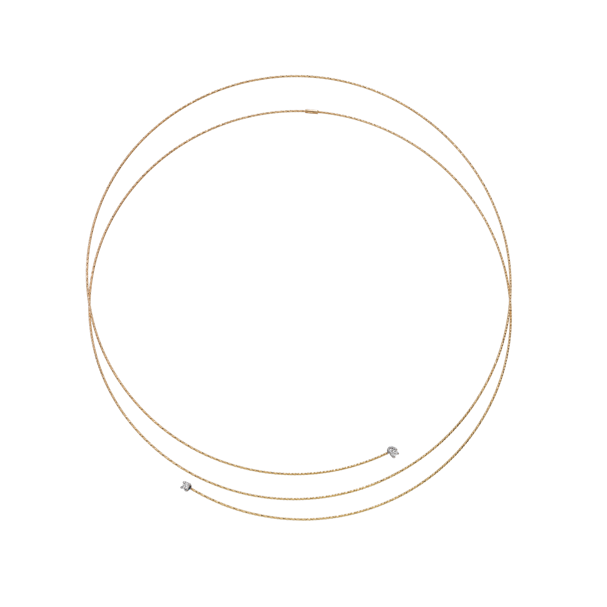 COLLANA SILENZIO ORO E DIAMANTI - Tangredi Gioielleria