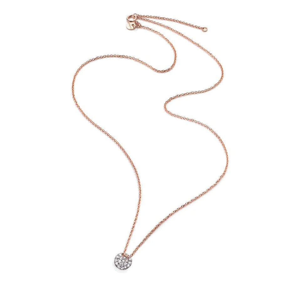 COLLANA PAILLETTE ORO E DIAMANTI - Tangredi Gioielleria