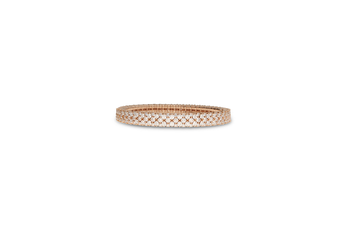 BRACCIALE CASHMERE EXTENSIBLE ORO E DIAMANTI BROWN