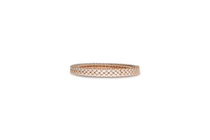 BRACCIALE CASHMERE EXTENSIBLE ORO E DIAMANTI BROWN