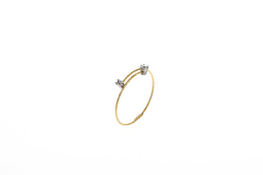 ANELLO CONTRARIE' ORO E DIAMANTI