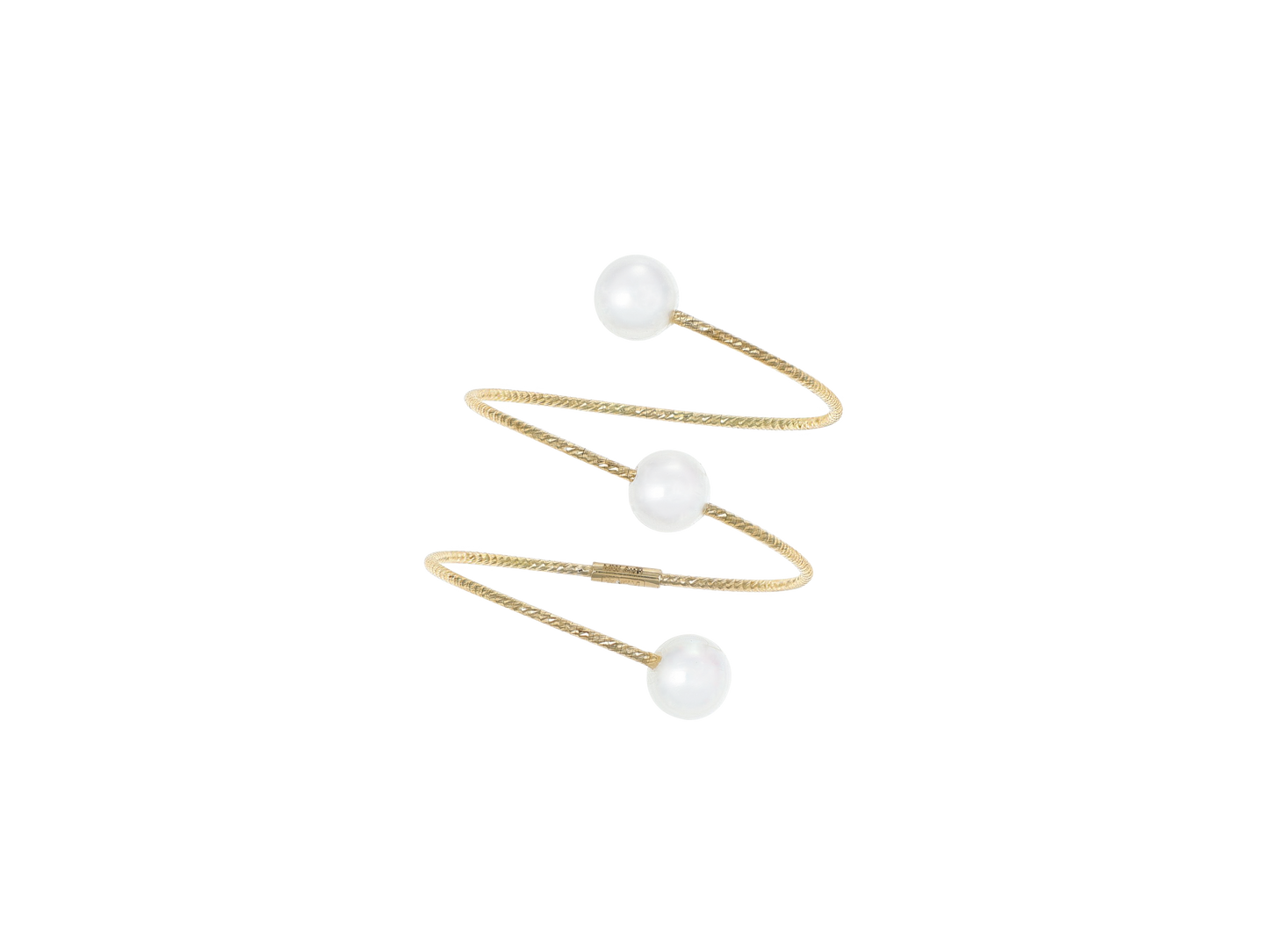 ANELLO ELYSIA SPIRALE ORO E PERLE - Tangredi Gioielleria