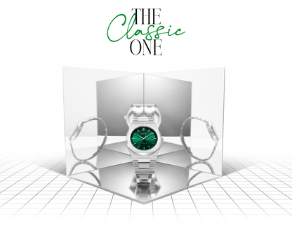 OROLOGIO AUTOMATICO RESTYLE SILVER - GREEN DIAL - Tangredi Gioielleria