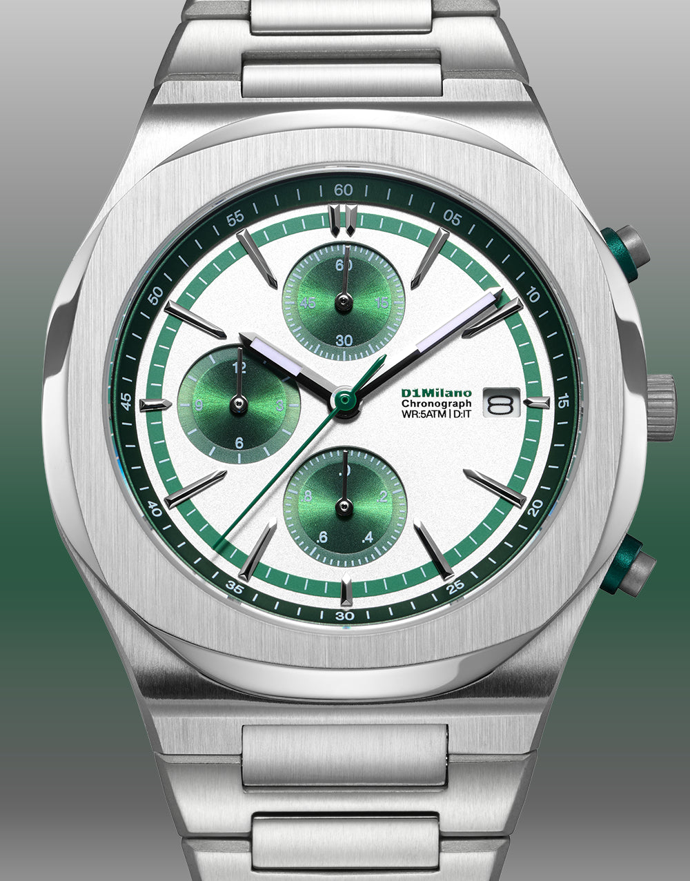 OROLOGIO CHRONOGRAPH GREEN PULSE - Tangredi Gioielleria