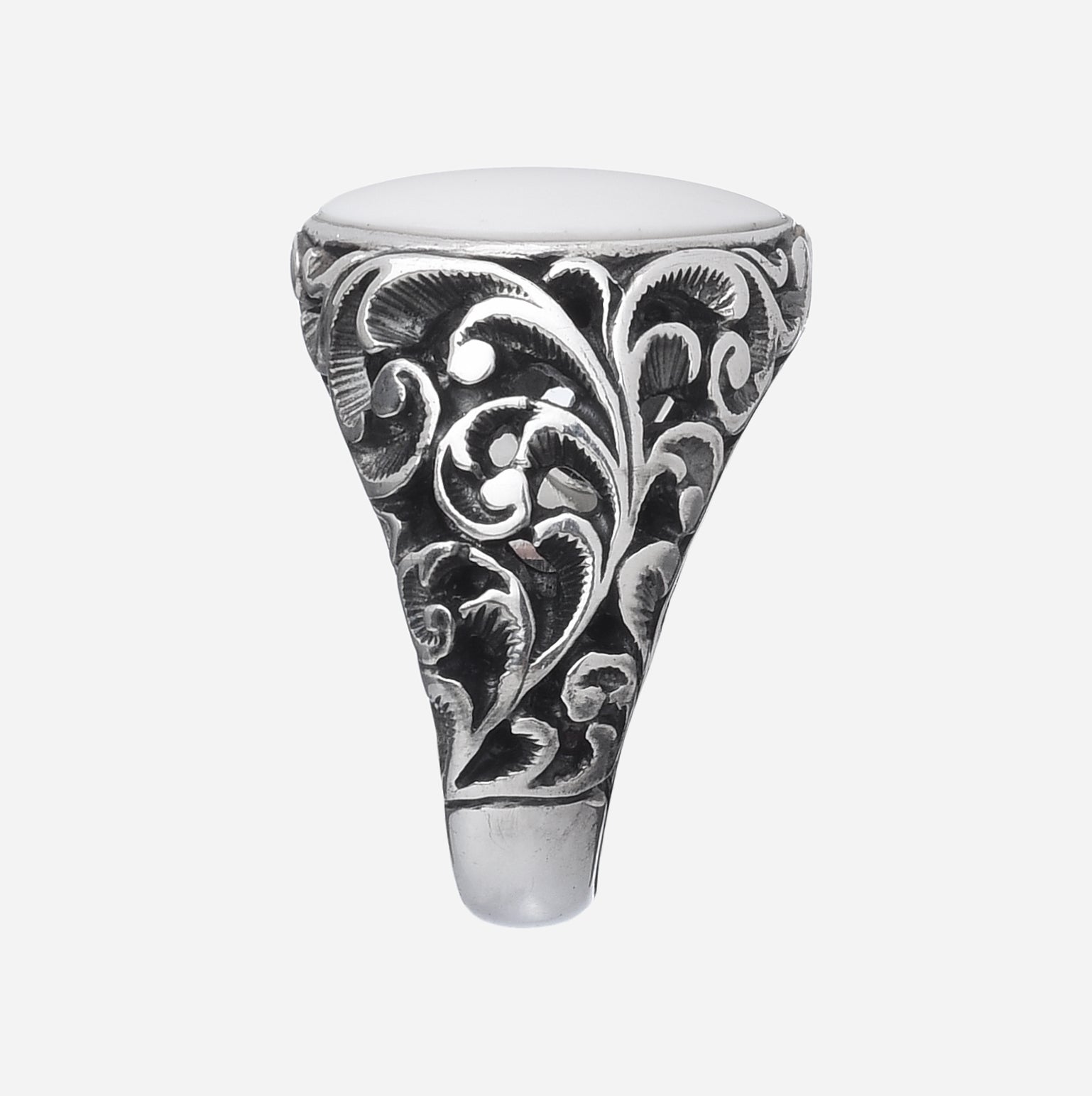 ANELLO CHEVALIER SATIN ARGENTO - Tangredi Gioielleria