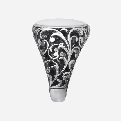 ANELLO CHEVALIER SATIN ARGENTO - Tangredi Gioielleria