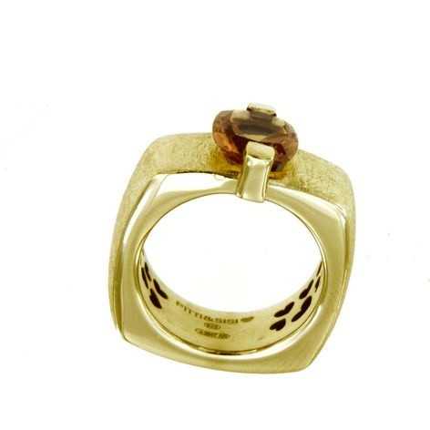 ANELLO RAINBOW QUARZO COGNAC