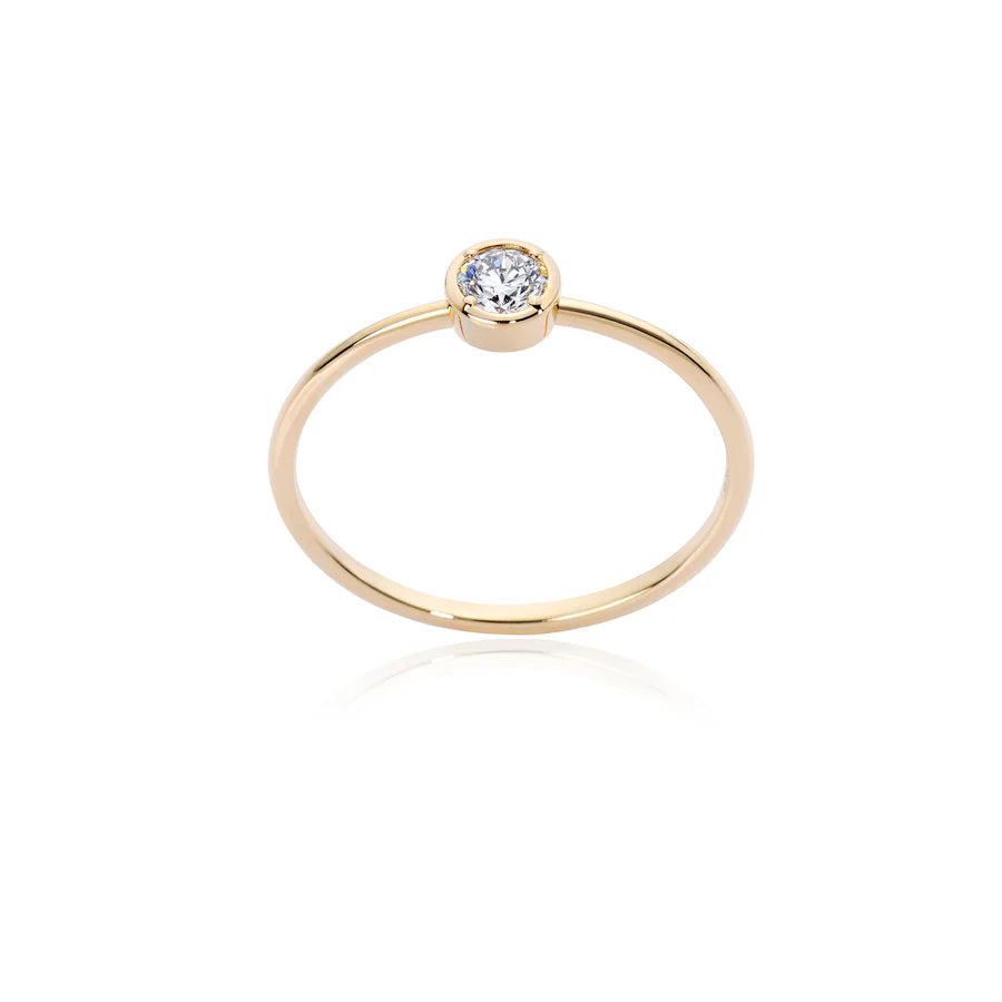 ANELLO SOLITARIO ORO E DIAMANTE