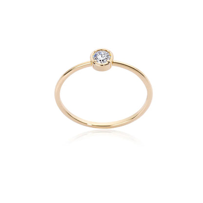 ANELLO SOLITARIO ORO E DIAMANTE