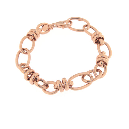 BRACCIALE CHAIN OVALI ROSE'