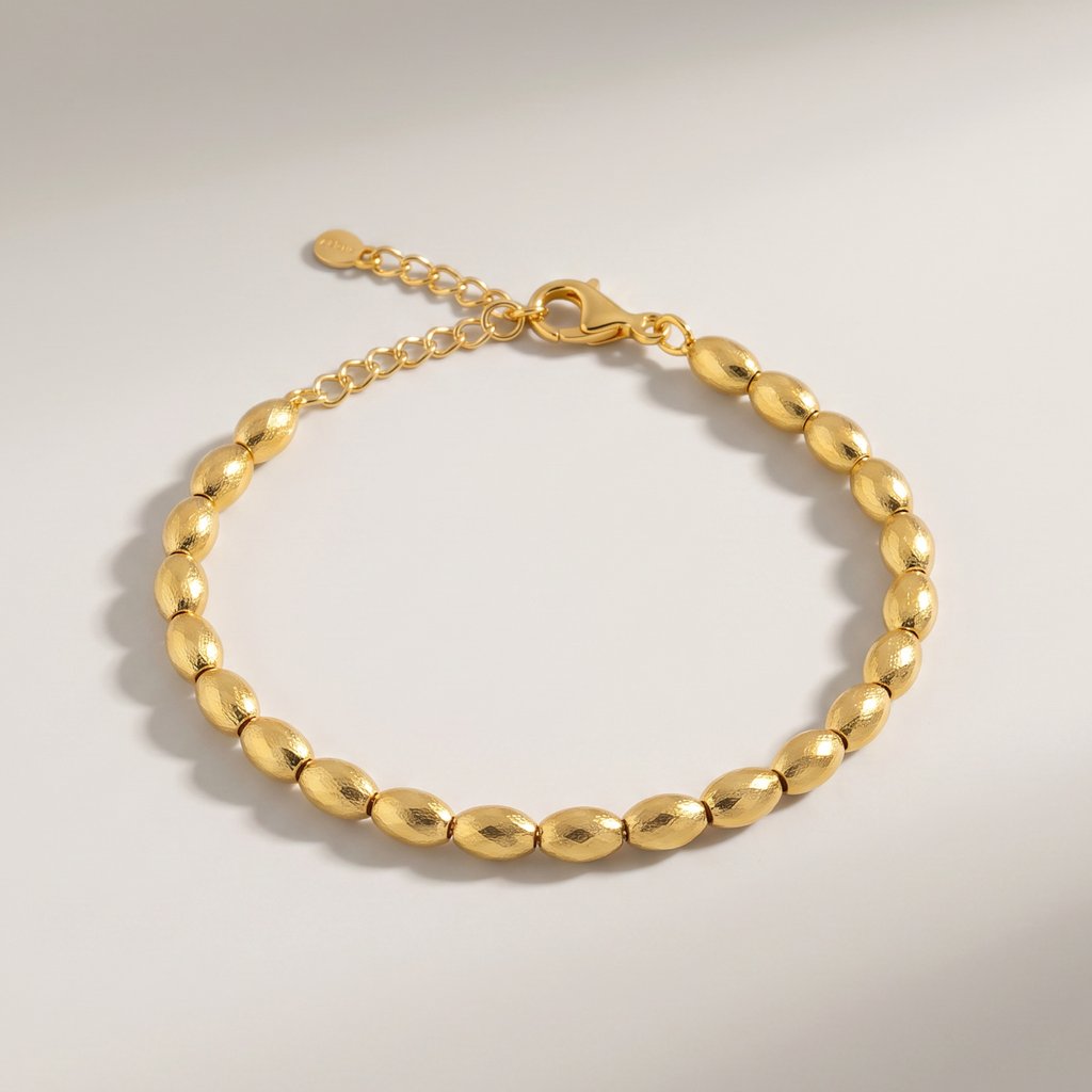 BRACCIALE MAGLIE OVALI DORATO - Tangredi Gioielleria