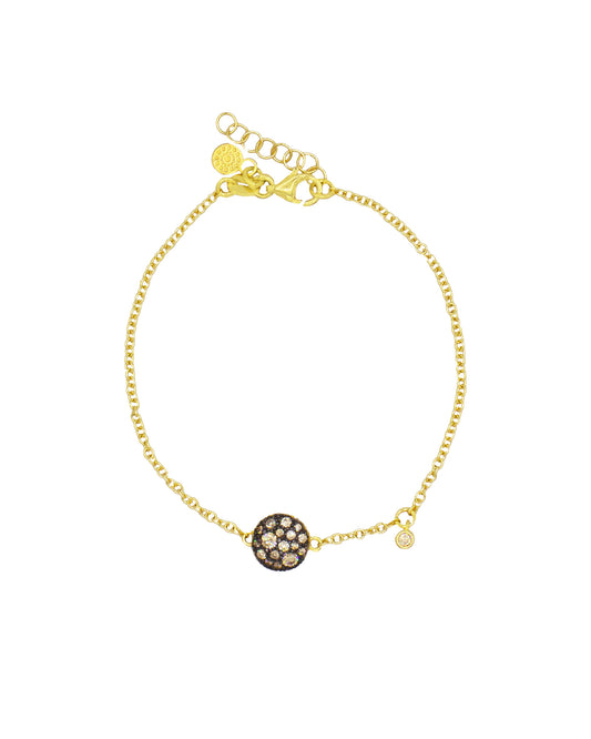 BRACCIALE TONDO MINI BROWN SASSOLINO D'AMARE