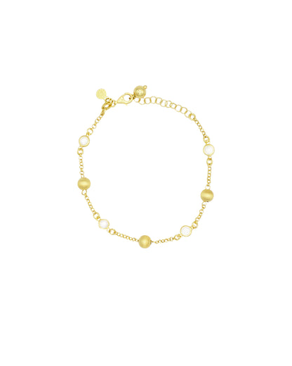 BRACCIALE BOULLE SABBIATE E ZIRCONI