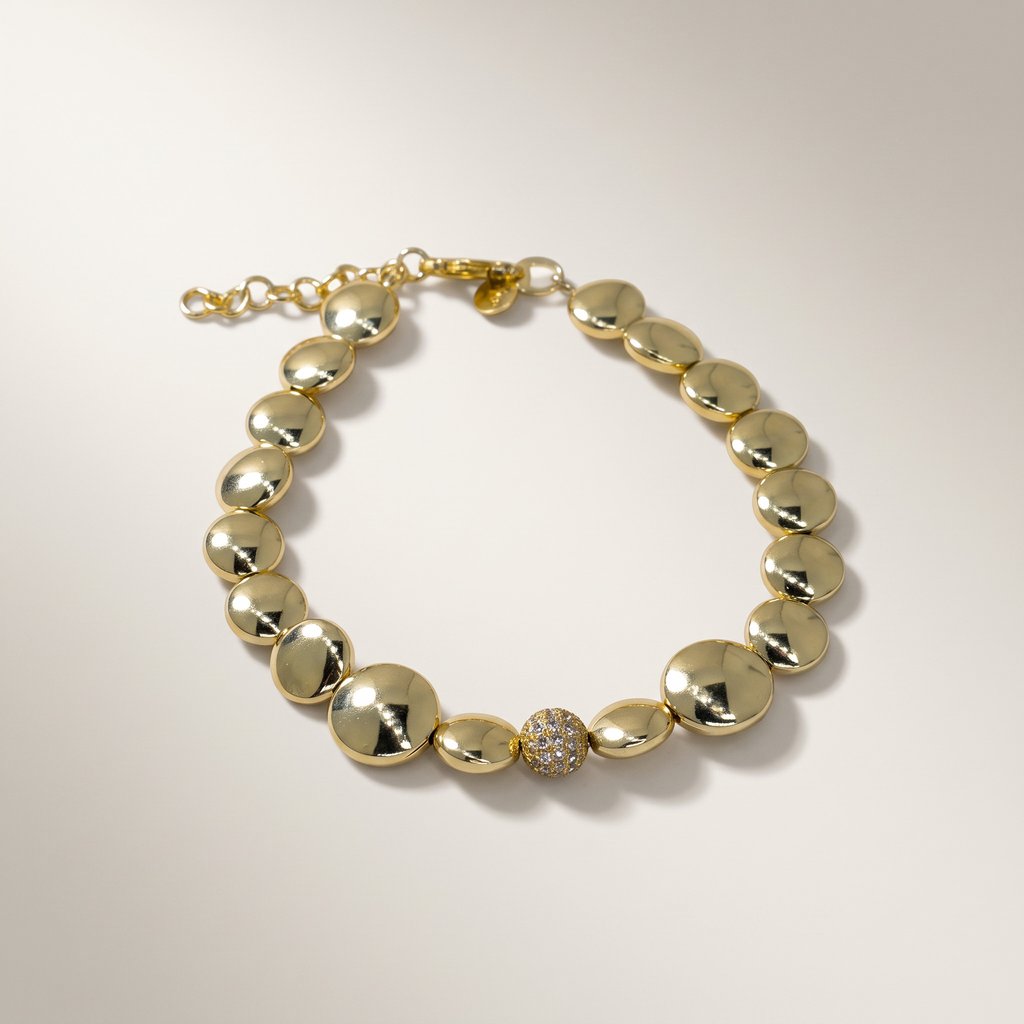 BRACCIALE IPNOTICA BOTTONE EMATITE - Tangredi Gioielleria