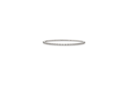 BRACCIALE TENNIS EXTENSIBLE DIAMANTI BIANCHI - Tangredi Gioielleria