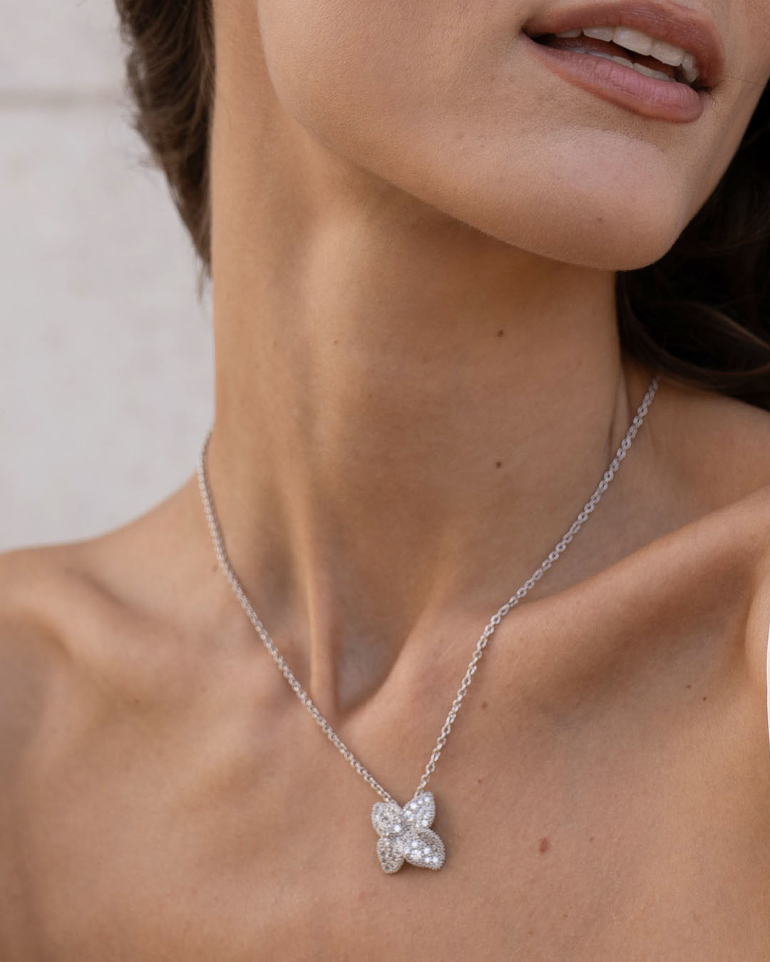 COLLANA FIORE PENDENTE - Tangredi Gioielleria