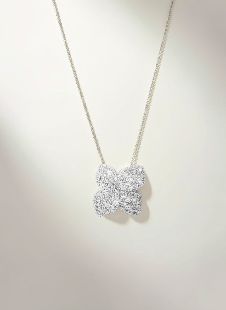 COLLANA FIORE PENDENTE - Tangredi Gioielleria