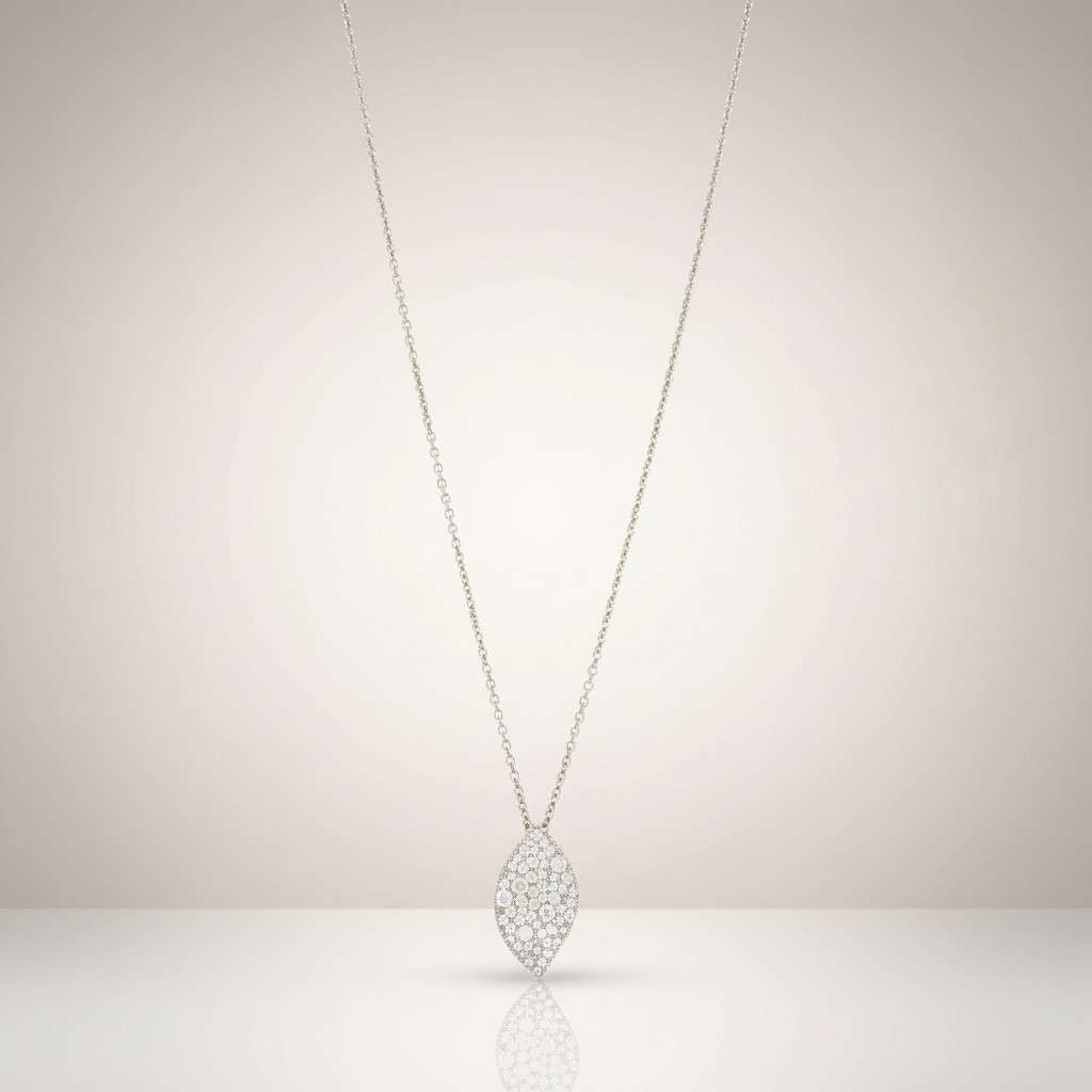 COLLANA FOGLIA PENDENTE - Tangredi Gioielleria