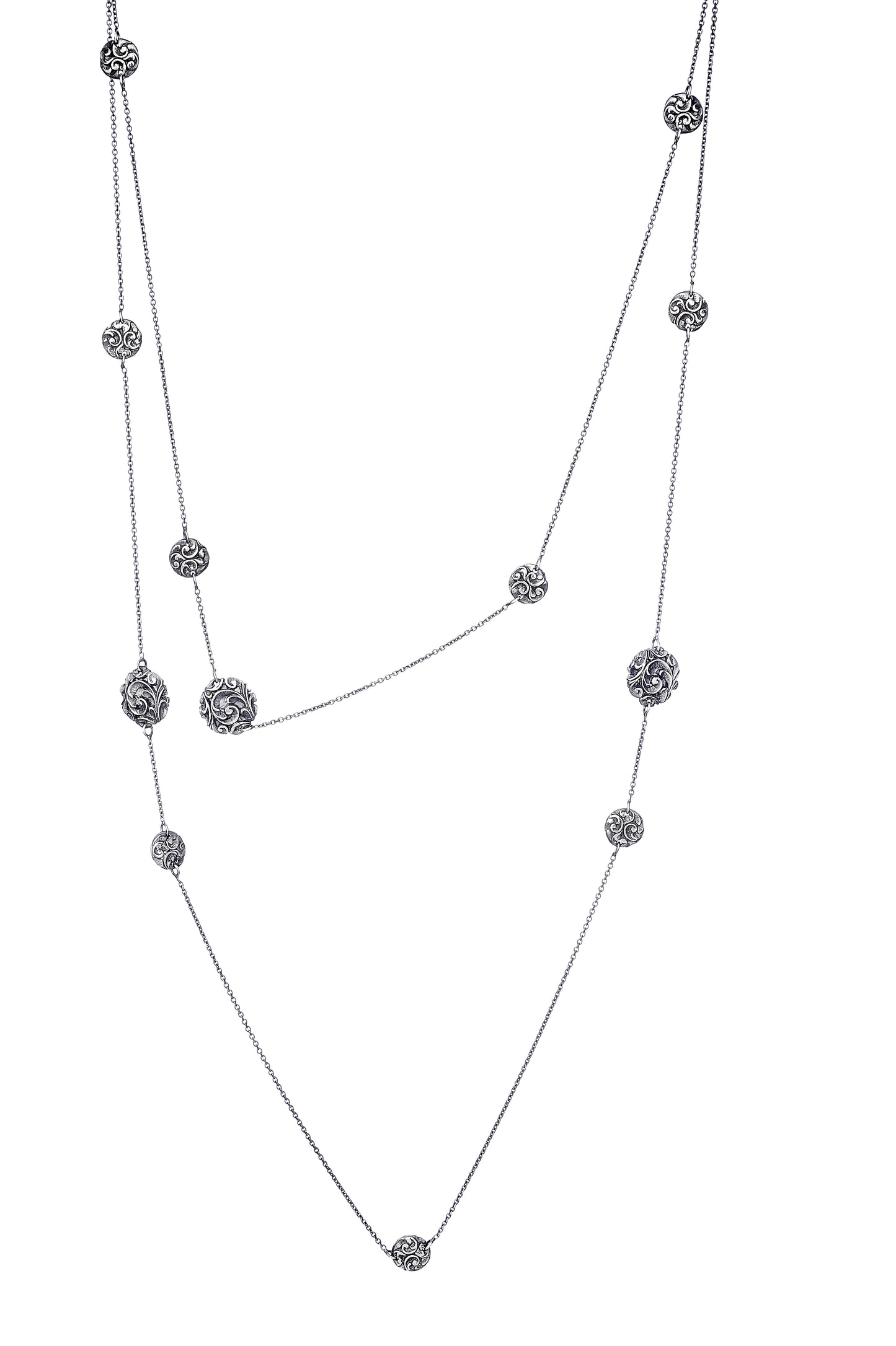 COLLANA LUNGA ARGENTO