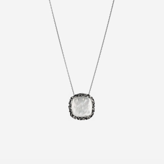 COLLANA MOONLIGHT ARGENTO CON MADREPERLA