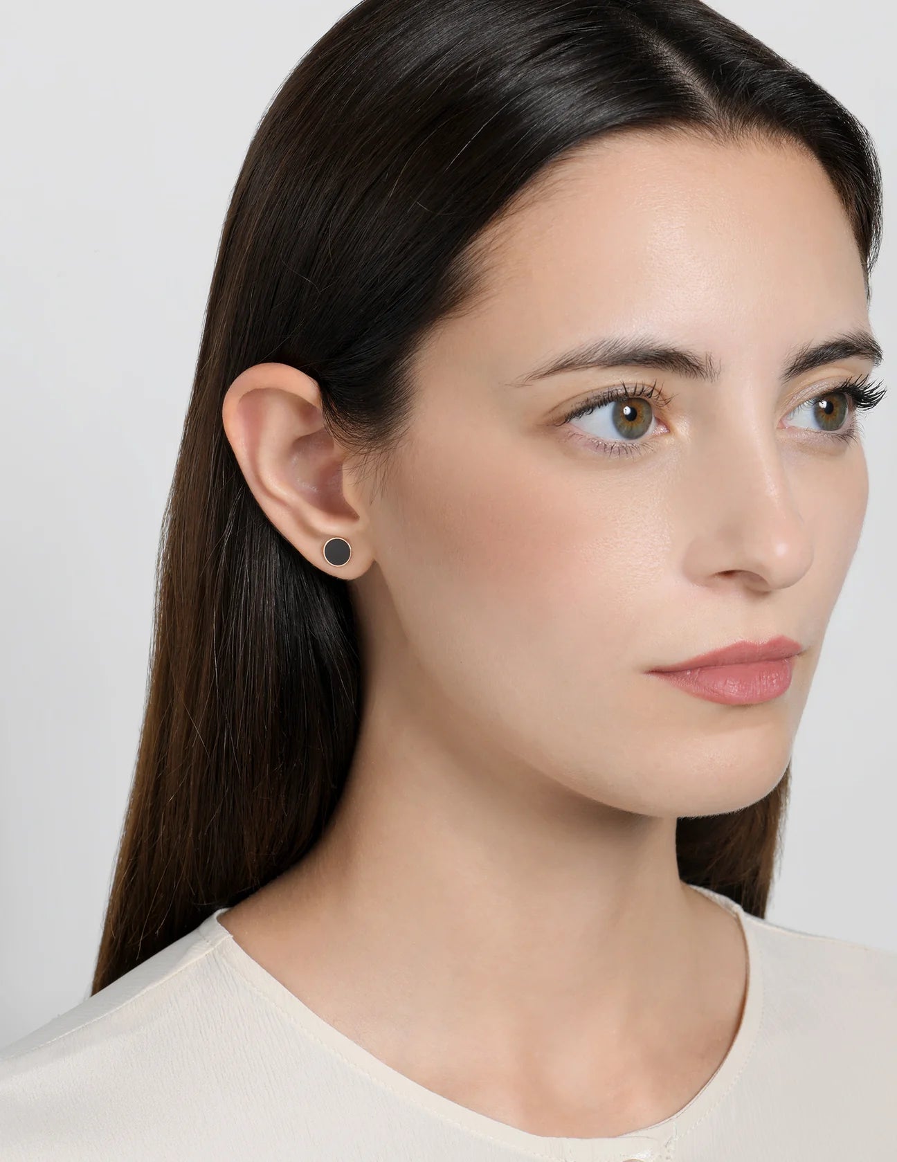 ORECCHINO BIG PAILLETTE NERO - Tangredi Gioielleria