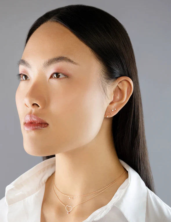 ORECCHINO SOLITARIO ORO E DIAMANTE - Tangredi Gioielleria