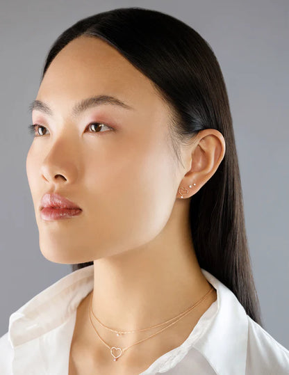 ORECCHINO SOLITARIO ORO E DIAMANTE - Tangredi Gioielleria