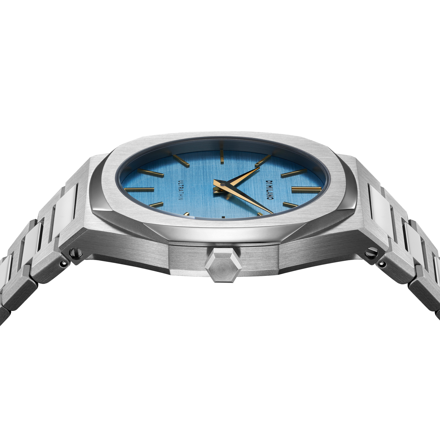 OROLOGIO ULTRA THIN DOUBLE PLATING SILVER-BLUE - Tangredi Gioielleria