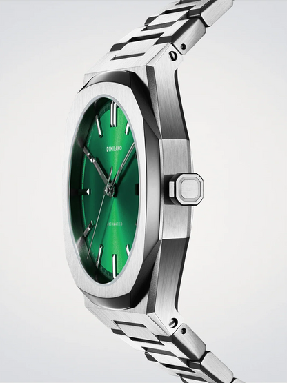 OROLOGIO AUTOMATICO RESTYLE SILVER - GREEN DIAL - Tangredi Gioielleria