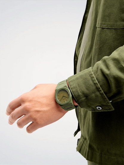 OROLOGIO POLYCARBON MONOCHROME GREEN - Tangredi Gioielleria